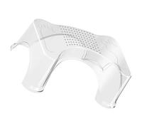 ROMISBABA Clear Non-Slip Toilet Stool for Adults and Multiuse Bathroom Step for Pooping Squatting and Potty Training with Sturdy Pet Construction Footrest for Home and Public Restrooms