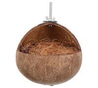 ROMISBABA Coconut Shell Bird House Nesting Box for Parrots and Birds with Wear-resistant Fine Workmanship and Beautiful Appearance Suitable for Home Parrot Keeping as A Natural Breeding Nest