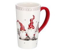 ROMISBABA Coffee Mug Adorable Design Large Capacity Christmas Ceramic with Santa Pattern Practical Handle, for Restaurants and Coffee Shops, Holiday Drinkware