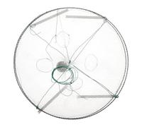 ROMISBABA Collapsible Cylindrical Fishing Drag Net with Transparent Rubber Wire for Shrimp Lobster Crawfish Crab Bait Trap Cage Freshwater Saltwater Basket
