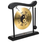ROMISBABA Compact Desktop Gong Ornament Feng Shui Gong Adornment with Smooth Surface for Home Office Decoration Unique Traditional Chinese Craft for Meditation Yoga Sound Therapy and