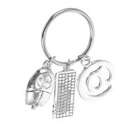 ROMISBABA Computer Keyboard Keychain Pendant Keyring for Bags and Backpacks Lightweight and Portable Tech Accessory for Computer and Programmers