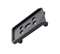 ROMISBABA Computer Tower Stand with Brake Wheels CPU Holder Bracket for Office Home Heat-dissipating Elevated Mobile Cart with Stable Structure and Strong Bearing Capacity