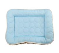 ROMISBABA Cooling Dog Bed Mat for Indoor Outdoor Use Rapid Cooling Pet Sleep Cushion for Puppies and Cats Non-slip Blue Pad Suitable for Kennels Sofas Crates and Floor
