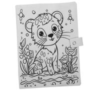 ROMISBABA Cotton Linen Book Cover Fabric Sleeve Wear Notebook Protector for School Exercise Books Practical Eco Friendly for Binding Cute White Cat Design