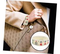ROMISBABA Creative Mahjong Tile Bracelet Stretchy Jewelry Men and Women Carved Mahjong Tiles Design Comfortable Fit for Daily Holiday and Party Wear Unique Accessory Matching Various Outfits