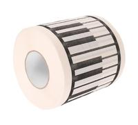 ROMISBABA Creative Piano Pattern Toilet Paper Roll Decorative Bath Tissue for Music Lovers Unique Printed Bathroom Tissue Stylish Gift for Musicians and Music Enthusiasts
