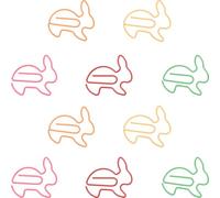 ROMISBABA Creative Rabbit Paper Clips with Storage Box Metal Paper Clips 20pcs Silver Colour Random Color for School and Office Use