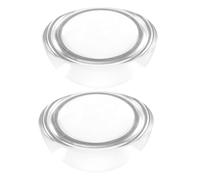 ROMISBABA Crystal Dome Paperweights 50Mm 2Pcs Set for Calligraphy and Sewing Pattern Weights, Half Sphere Fabric Weights for DIY Quilting and Cutting