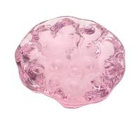 ROMISBABA Crystal Lotus Seedpod Ornament Realistic Faux Floral Centerpiece with Light-enhancing Transparent Design for Home Office Tabletop Decoration
