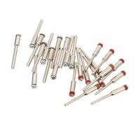 ROMISBABA Cut-Off Wheel Holder and Alloy Screw Mandrel Set 24Pcs Mini Buffing and Rubber Grinding Wheels for Rotary Tool Engraving and Polishing Applications
