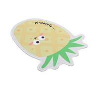 ROMISBABA Cute Cartoon Pineapple Mouse Pad with Non Slip Base Smooth Precision Surface Stitched Edges for Durability Fun Fruit Design Desk Mat for Office Laptop and Gaming Use