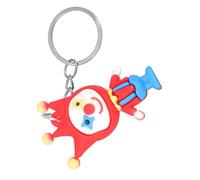 ROMISBABA Cute Clown Pendant Keychain Small Novelty Purse Charm Lightweight Decorative Accessory for Bags and Luggage with Circus Design