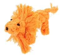 ROMISBABA Cute Lion Shaped Puppy Teething Toy Cotton Rope Dog Chew Toy Enhances Playtime Behavior Easy to Clean Maintain