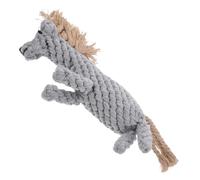 ROMISBABA Cute Little Horse Tooth Cleansing Rope Safe Light Material Pet Dogs Chewing Toy Puppy Biting Toys for Dogs Teething
