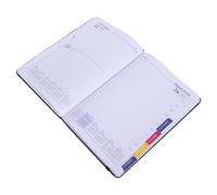 ROMISBABA Daily Planner Hardcover Pocket Journal with English Layout Days Schedule Organizer for Professionals and Students Ink Resistant Minimalist Agenda for Productivity and Task