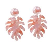 ROMISBABA Dainty Monstera Leaf Drop Earrings for Women Cute Aesthetic Jewelry for Elegant Design for Parties and Special Occasions