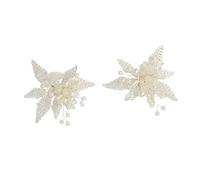 ROMISBABA Decorative Shoes Buckles Easy to Install and Remove 1 Pair Flower Modeling Shoe Buckles with Crystal Material and Fine Workmanship for Parties and Performance Decorations
