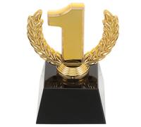 ROMISBABA Delicate Mini Crystal Winner Trophy for Students Golden Plastic Base, for Football and Office Award Recognition and Representation of Honour