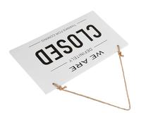 ROMISBABA Double-sided Wooden Door Sign Open Closed Business Plaque with Hanging Rope for Porch Entryway Shop Decoration