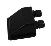 ROMISBABA Dual Hole Roof Wire Entry Gland Box for Solar Panel Wiring Splashproof Abs Cable Entry Gland for Camper Rv Solar Systems Easy Installation Outdoor Electrical Junction Protector