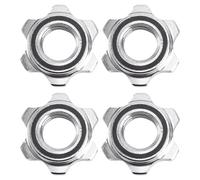 ROMISBABA Dumbbell Nuts Anti Collar Clamp for Strength Training and Commercial Gym Use 4 Pieces Compact Design Fits 1 Inch Bars