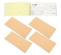 ROMISBABA Duplicate Receipt Book for Small Business 2-Part Carbonless and Rent Receipt Pad 15x7cm 100 Sheets Per Book 5pcs Invoice Record Keeping for Salon and Repair