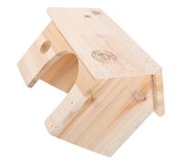 ROMISBABA Durable Wooden Hamster Hideout House for Small Pets Natural Wood Rutin Chicken Nest and Hideaway Hut Safe Climbing Play Shelter for Chinchillas Hedgehogs Small Chickens and Rats