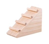 ROMISBABA Durable Wooden Hamster Ladder for Climbing Exercise Compact Bite Resistant Pet Landscape Tool Hamster and Chinchilla Accessory to Enhance Coordination and Balance Skills
