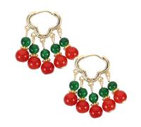 ROMISBABA Elegant Palace Style Beaded Drop Earrings for Women Lightweight Retro Zinc Alloy Dangle Jewelry with Intricate Artistic Bead Detailing Oriental Charm for Parties and Special