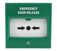 ROMISBABA Emergency Release Button Green Manual Call Point with Plastic Housing for Rapid Emergency Activation and Seamless System Integration, Suitable for Stairwells and Office Use,