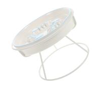 ROMISBABA Ergonomic Elevated Cat and Small Dog Bowl Ceramic Slow Feeder Dish with Comfortable Dining Angle for Indoor Pets Raised Food Stand Healthy Posture and Gulping Mealtime