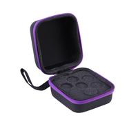 ROMISBABA Essential Oil Carrying Case Water Resistant Hard Shell Exterior Eva Material 5ml with 7 Slots Secure Storage for Essential Oil Bottles, for Travel the Go