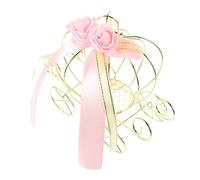ROMISBABA European Style Pumpkin Cart Candy Box for Wedding Party Decor Unique Pink Pumpkin Crown Candy Pack Box Halloween Thanksgiving