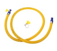ROMISBABA Flexible Gas Line for Stove and Propane Appliances with Aluminum Composite Material, 1.5m Length, Easy to Install and No Joints in The Middle, Suitable for Range and Natural Gas
