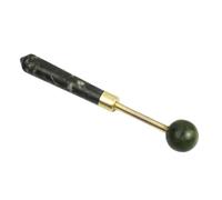 ROMISBABA Flexible Spring Jade Massage Hammer Stick for Body Acupoint Therapy Compact Handheld Tool for Neck Back Shoulder Fitness and Meridian Tapping Relief