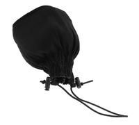 ROMISBABA Foldable Black Canvas Hair Dryer Diffuser Cover for Curly and Wavy Hair Easy Maintenance Blow Dryer Sock the Spot Styling
