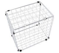 ROMISBABA Foldable Iron Pet Cage for Cats under 3kg Rust-proof Cat Carrier Suitable for Going after Bath for Safe and Convenient Travel Random Color