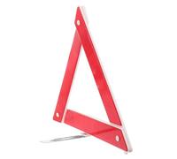 ROMISBABA Foldable Reflective Warning Triangle for Cars Compact Road Safety Sign with Plastic High Visibility Emergency Reflector for Night and Low Light Driving
