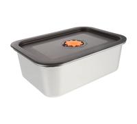 ROMISBABA Food Storage Container Dishwasher Safe Stainless Steel with Lid 2l and Stackable Airtight Metal Fridge Storage Box for Efficient Organization for Freezer and Kitchen Use