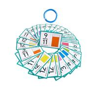 ROMISBABA Fraction Learning Flash Cards for Kindergarten Elementary Math Education Flashcards for Classroom Home Use Interactive Fraction Manipulatives to Enhance Calculation Speed Accuracy