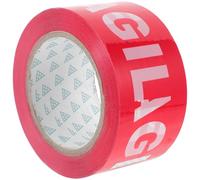 ROMISBABA Fragile Warning Tape Wide Red Background White Lettering Strong Adhesive Shipping Packaging Tape for Boxes Self Adhesive for Cargo Transport and Handling Instructions