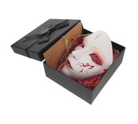 ROMISBABA Full Face Hand-painted Cosplay Mask for Halloween Festival Prank Tool Ancient Hanfu Accessory with Tassel Decoration Carnival Stage Prop for Men and Women