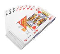 ROMISBABA Giant Playing Cards 4x Magnification Large Poker Deck Made of Coated Paper, Lightweight and Easy to Carry for Theme Parties and Bars Entertainment