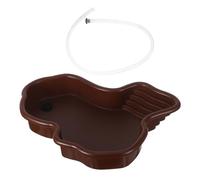 ROMISBABA Giant Turtle Bathtub for Reptile Water Basin Ramp Basking Platform Turtle Soaking Tub for Aquarium Decor