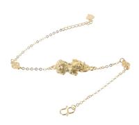 ROMISBABA Golden Feng Shui Pi Yao Bracelet for Women Wealth Amulet Jewelry with Fine Chain Traditional Luck and Protection Wrist Chain Stylish Fortune