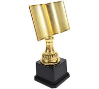 ROMISBABA Golden Plastic Reading Trophy for Little Friends with Appearance and Excellent Texture, Encouraging Reading and Prize for Winners, Suitable for Libraries and Homes