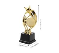 ROMISBABA Golden Plastic Sports Trophy for Adults and Lightweight Award Cup for Competitions and Achievements Eye-catching Stylish Design for Ceremonies and Celebrations