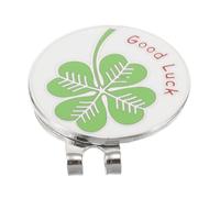 ROMISBABA Golf Ball Marker Clip 30Mm Shamrock Pattern Hat Clip Detachable Golf Accessories for Visors Caps Bags Golfers Course Practice