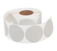 ROMISBABA Gray Dot Thermal Self-Adhesive Labels Roll, 50mm Round Sticky Sticker Paper, 600 Sheets for Shipping Address and Express Label Printing in Office and School Use